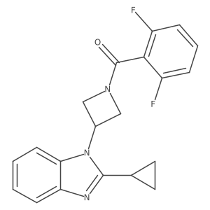 2-cyclopropyl-1-[1-(2,6-difluorobenzoyl)azetidin-3-yl]-1H-1,3-benzodiazole Structure