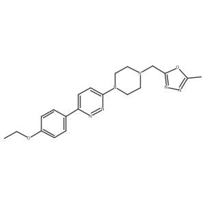 3-(4-Ethoxyphenyl)-6-{4-[(5-methyl-1,3,4-oxadiazol-2-yl)methyl]piperazin-1-yl}pyridazine Structure