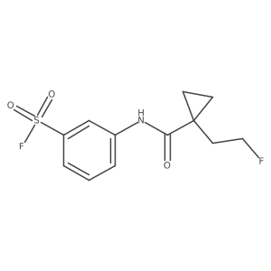 3-[1-(2-Fluoroethyl)cyclopropaneamido]benzene-1-sulfonyl fluoride结构式