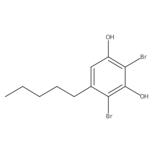 2,4-Dibromo-5-pentylbenzene-1,3-diol Structure