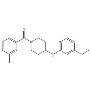 6-methoxy-N-[1-(3-methylbenzoyl)piperidin-4-yl]pyrimidin-4-amine结构式