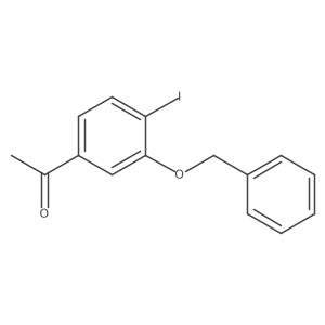 1-(3-(Benzyloxy)-4-iodophenyl)ethanone Structure