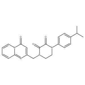 1-[(4-Oxopyrido[1,2-a]pyrimidin-2-yl)methyl]-4-(4-propan-2-ylphenyl)piperazine-2,3-dione结构式