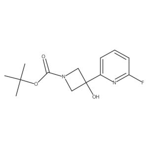 Tert-butyl 3-(6-fluoropyridin-2-yl)-3-hydroxyazetidine-1-carboxylate Structure
