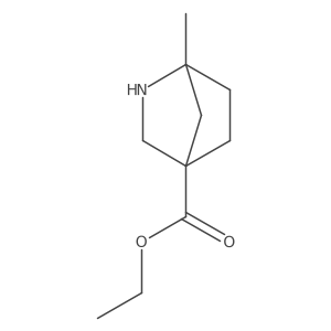 Ethyl 1-methyl-2-azabicyclo[2.2.1]heptane-4-carboxylate Structure