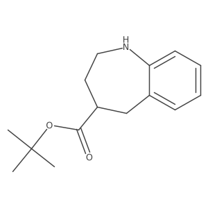 tert-butyl 2,3,4,5-tetrahydro-1H-1-benzazepine-4-carboxylate结构式