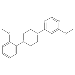 4-Methoxy-6-[4-(2-methoxyphenyl)piperazin-1-yl]pyrimidine结构式