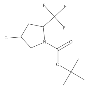 tert-butyl (2S,4R)-4-fluoro-2-(trifluoromethyl)pyrrolidine-1-carboxylate结构式