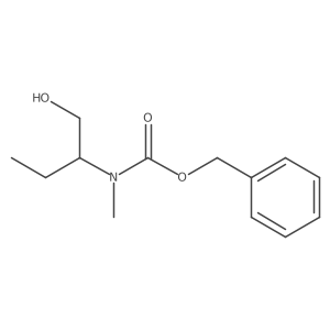benzyl N-[(2S)-1-hydroxybutan-2-yl]-N-methylcarbamate结构式