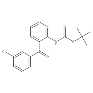tert-butyl N-[3-(3-chlorobenzoyl)pyridin-2-yl]carbamate Structure