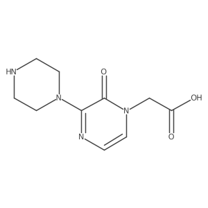 2-[2-Oxo-3-(piperazin-1-yl)-1,2-dihydropyrazin-1-yl]acetic acid结构式