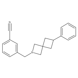 3-({6-Phenyl-2-azaspiro[3.3]heptan-2-yl}methyl)benzonitrile Structure