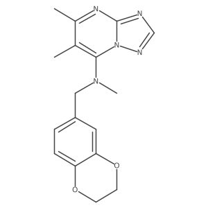N-[(2,3-dihydro-1,4-benzodioxin-6-yl)methyl]-N,5,6-trimethyl-[1,2,4]triazolo[1,5-a]pyrimidin-7-amine Structure