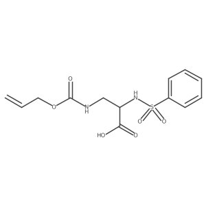 (2S)-2-benzenesulfonamido-3-{[(prop-2-en-1-yloxy)carbonyl]amino}propanoic acid Structure