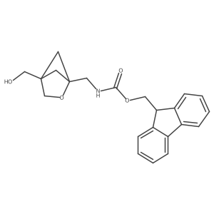 (9H-fluoren-9-yl)methyl N-{[4-(hydroxymethyl)-2-oxabicyclo[2.1.1]hexan-1-yl]methyl}carbamate结构式