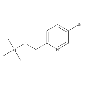 5-Bromo-2-[1-[(trimethylsilyl)oxy]ethenyl]pyridine Structure