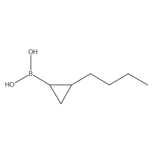 [(1S,2S)-2-butylcyclopropyl]boronic acid结构式