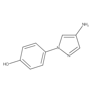 4-(4-Amino-1H-pyrazol-1-YL)phenol Structure