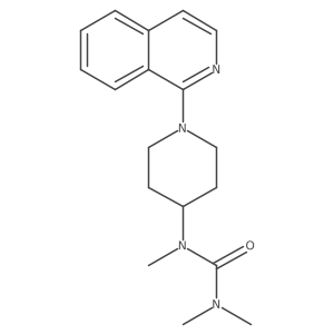 1-[1-(Isoquinolin-1-yl)piperidin-4-yl]-1,3,3-trimethylurea Structure