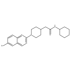 2-[1-(6-bromoquinazolin-2-yl)piperidin-4-yl]-N-(oxan-4-yl)acetamide Structure