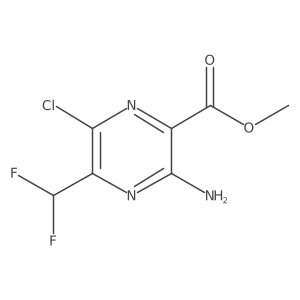Methyl 3-amino-6-chloro-5-(difluoromethyl)pyrazine-2-carboxylate Structure