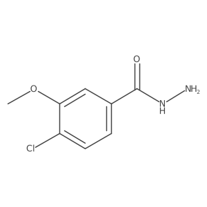Benzoic acid, 4-chloro-3-methoxy-, hydrazide结构式