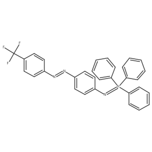 Benzenamine, 4-[2-[4-(trifluoromethyl)phenyl]diazenyl]-N-(triphenylphosphoranylidene)- Structure