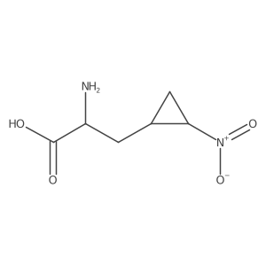 (I+/-S,1S,2S)-I+/--Amino-2-nitrocyclopropanepropanoic acid Structure