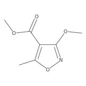 Methyl 3-methoxy-5-methyl-1,2-oxazole-4-carboxylate结构式