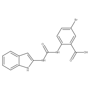 5-Bromo-2-[3-(1h-indol-2-yl)-ureido]-benzoic acid结构式