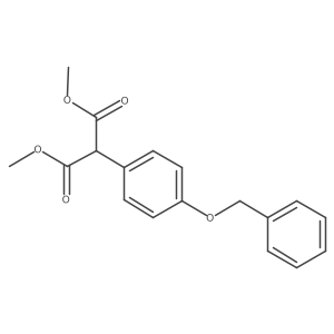 1,3-Dimethyl 2-[4-(benzyloxy)phenyl]propanedioate结构式