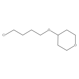 4-(4-Chlorobutoxy)oxane Structure