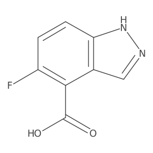 1H-Indazole-4-carboxylic acid, 5-fluoro- Structure