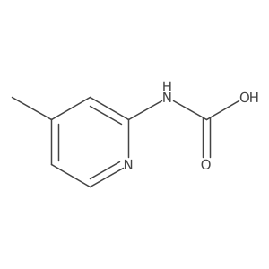 2-Pyridinecarbamic acid, 4-methyl- Structure
