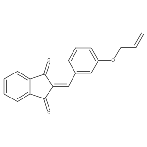 2-[(3-Prop-2-enoxyphenyl)methylidene]indene-1,3-dione结构式