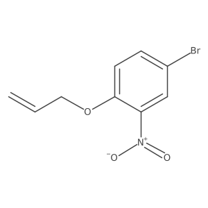 4-Bromo-2-nitro-1-(prop-2-en-1-yloxy)benzene结构式