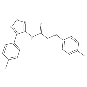 2-(4-methylphenoxy)-N-[4-(4-methylphenyl)-1,2,5-oxadiazol-3-yl]acetamide Structure