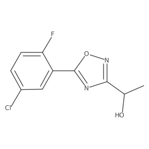 1-[5-(5-Chloro-2-fluorophenyl)-1,2,4-oxadiazol-3-yl]ethanol结构式