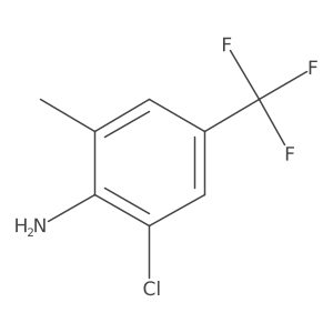 [2-Chloro-6-methyl-4-(trifluoromethyl)phenyl]amine Structure