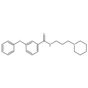 3-phenoxy-N-(3-(piperidin-1-yl)propyl)benzamide结构式