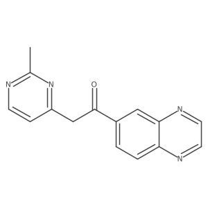 2-(2-Methyl-pyrimidin-4-yl)-1-quinoxalin-6-yl-ethanone Structure