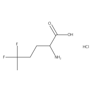 (2S)-2-amino-5,5-difluorohexanoic acid;hydrochloride Structure