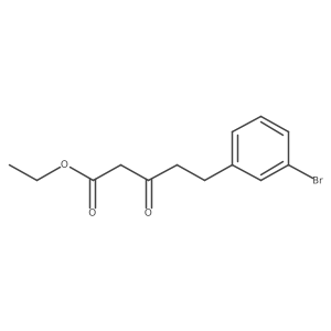 Ethyl 5-(3-bromophenyl)-3-oxopentanoate结构式
