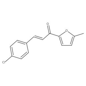 (2E)-3-(4-Chlorophenyl)-1-(5-methylfuran-2-yl)prop-2-en-1-one结构式