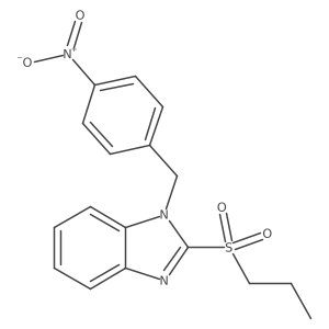1-(4-nitrobenzyl)-2-(propylsulfonyl)-1H-benzo[d]imidazole结构式