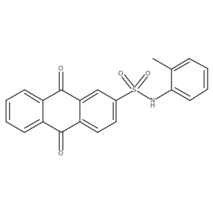 N-(o-tolyl)-9,10-dioxo-anthracene-2-sulfonamide结构式