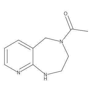 1-{1H,2H,3H,4H,5H-pyrido[2,3-e][1,4]diazepin-4-yl}ethan-1-one结构式