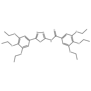 3,4,5-triethoxy-N-[5-(3,4,5-triethoxyphenyl)-1,3,4-oxadiazol-2-yl]benzamide Structure