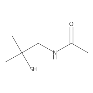 N-(2-Mercapto-2-methylpropyl)acetamide Structure