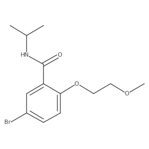 5-Bromo-N-isopropyl-2-(2-methoxy-ethoxy)-benzamide结构式